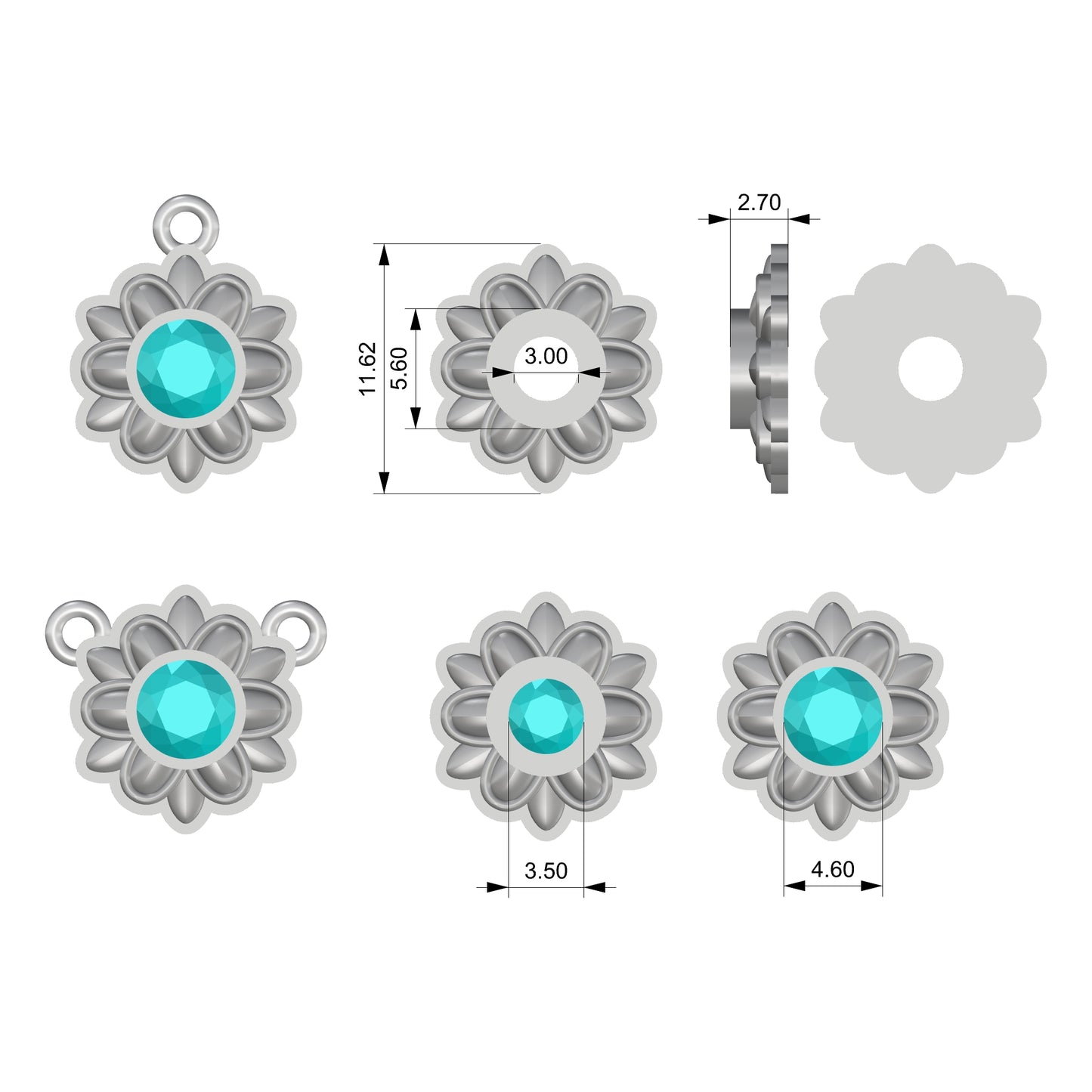 Victoria Bezel Drop Setting for 3.5-4.6mm round