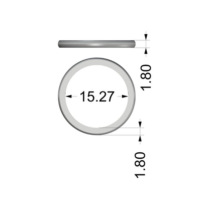 Uncut bands for cutdown pave - 1.8mm wide