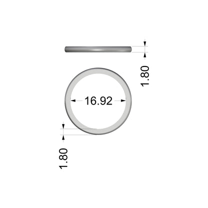 Uncut bands for cutdown pave - 1.8mm wide