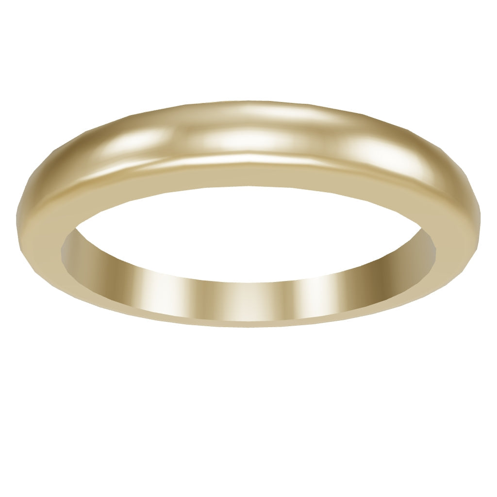 2.5mm wide gold band 