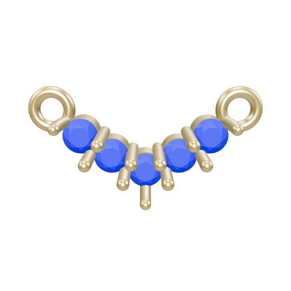 V shape prong pendant 5x3mm 0.50ct