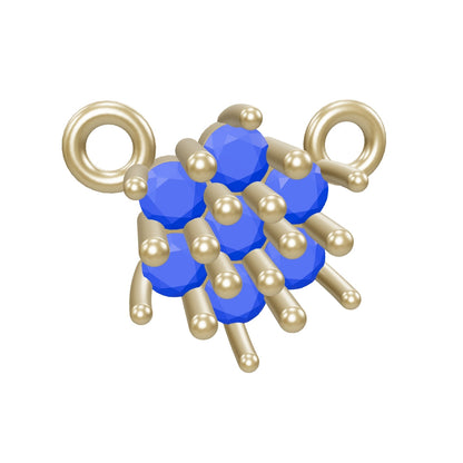 Necklace, Pendant or Earring 7 stone cluster setting - 7x 3mm 0.70ct