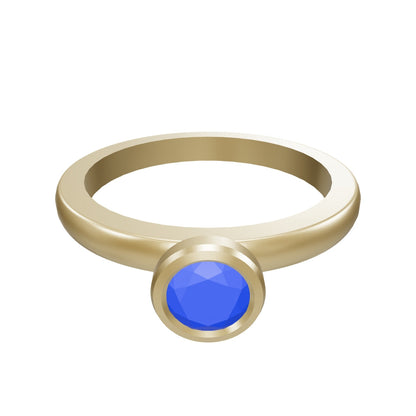 Stacking Ring 4.5mm Round bezel peg head 3d model