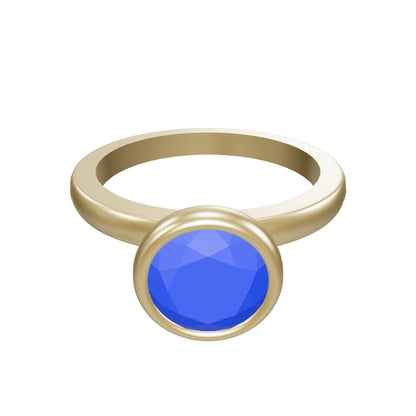 Round Stacking Ring 7mm round bezel head model