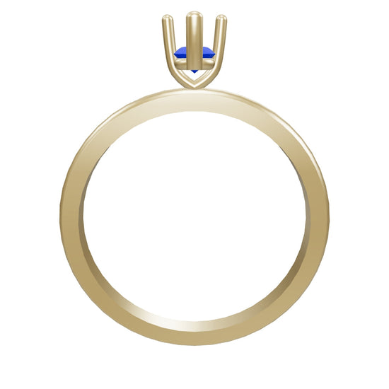 modern compass ring sz7 3mm center