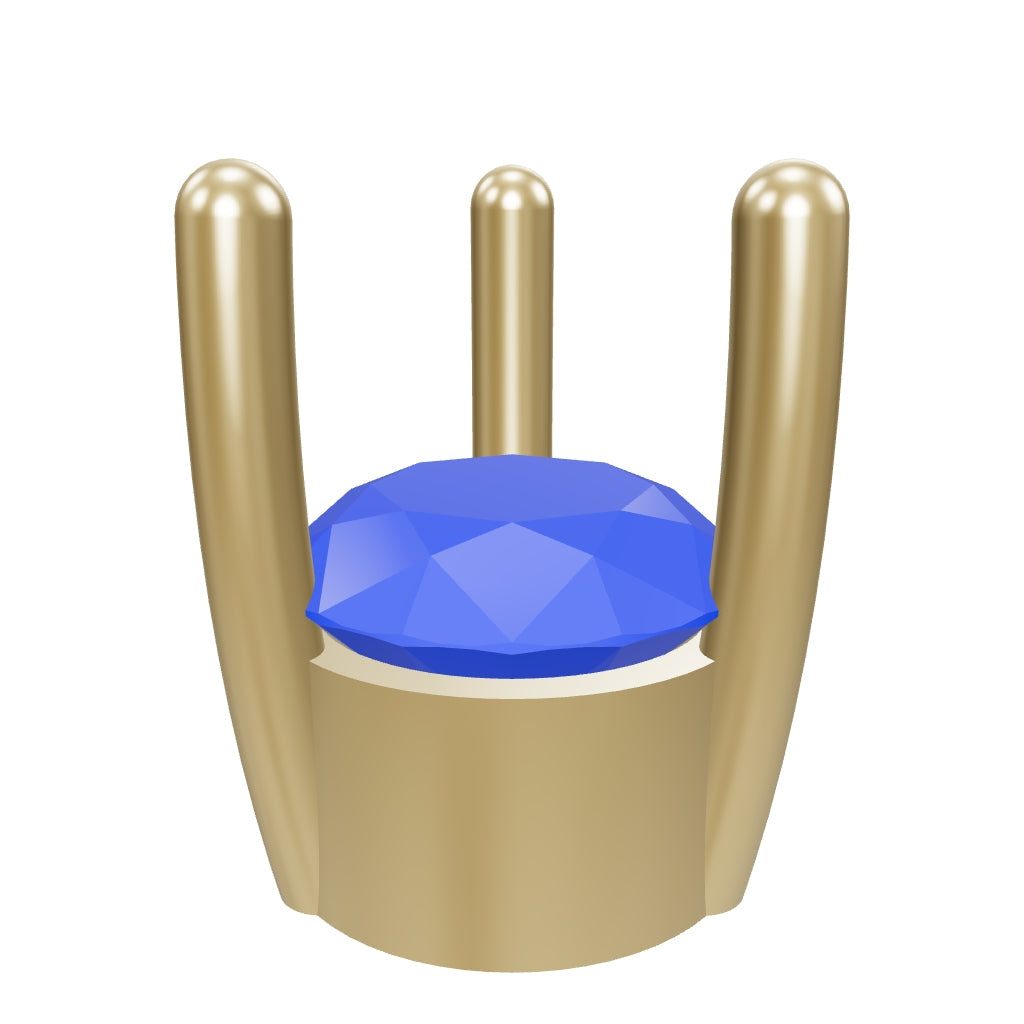 3d cad model .stl .3dm 5.5mm round 0.66ct diamond setting for jewelry ...