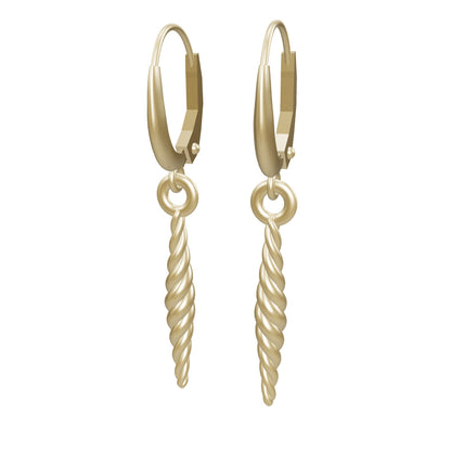 Small icicle drop earrings