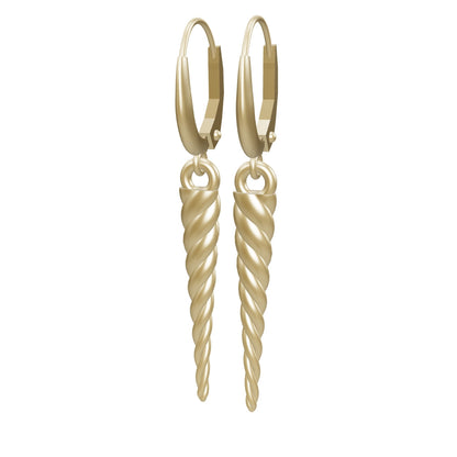 Medium icicle spike earrings